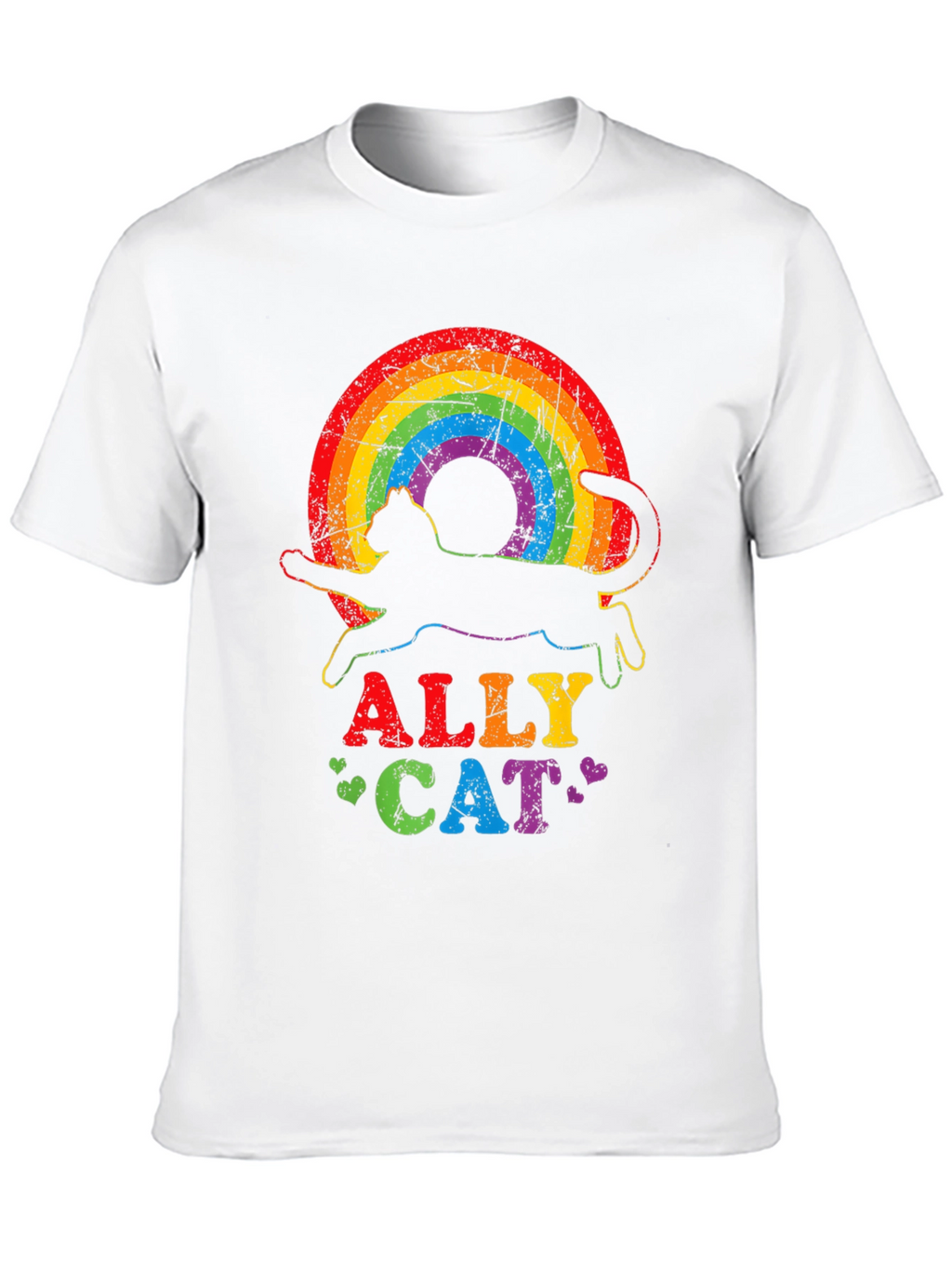 Ally Cat Rainbow T-Shirt