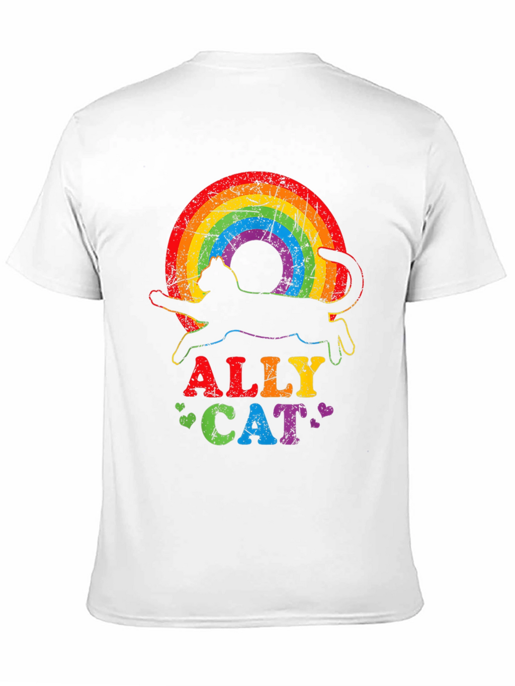Ally Cat Rainbow T-Shirt