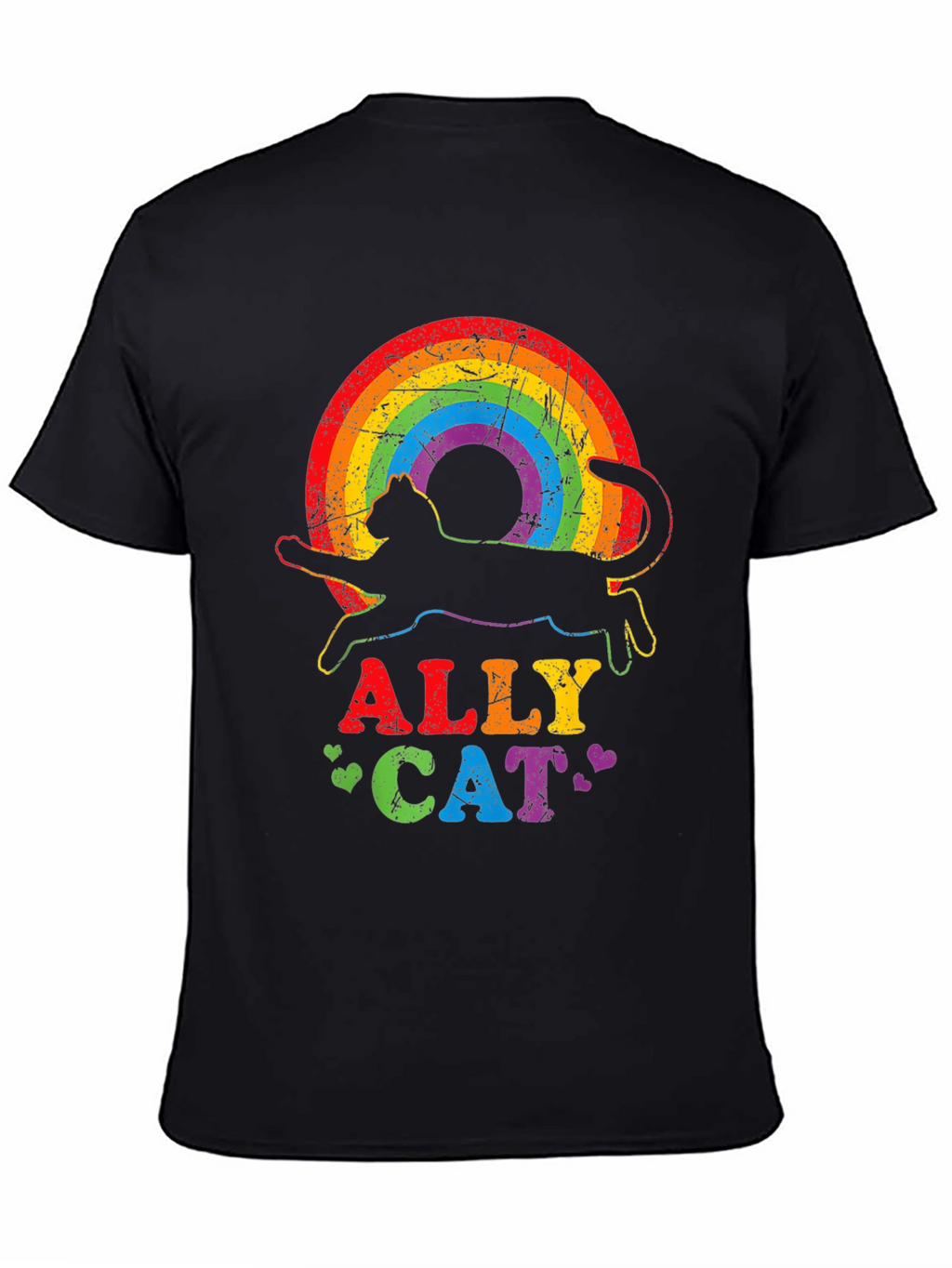 Ally Cat Rainbow T-Shirt