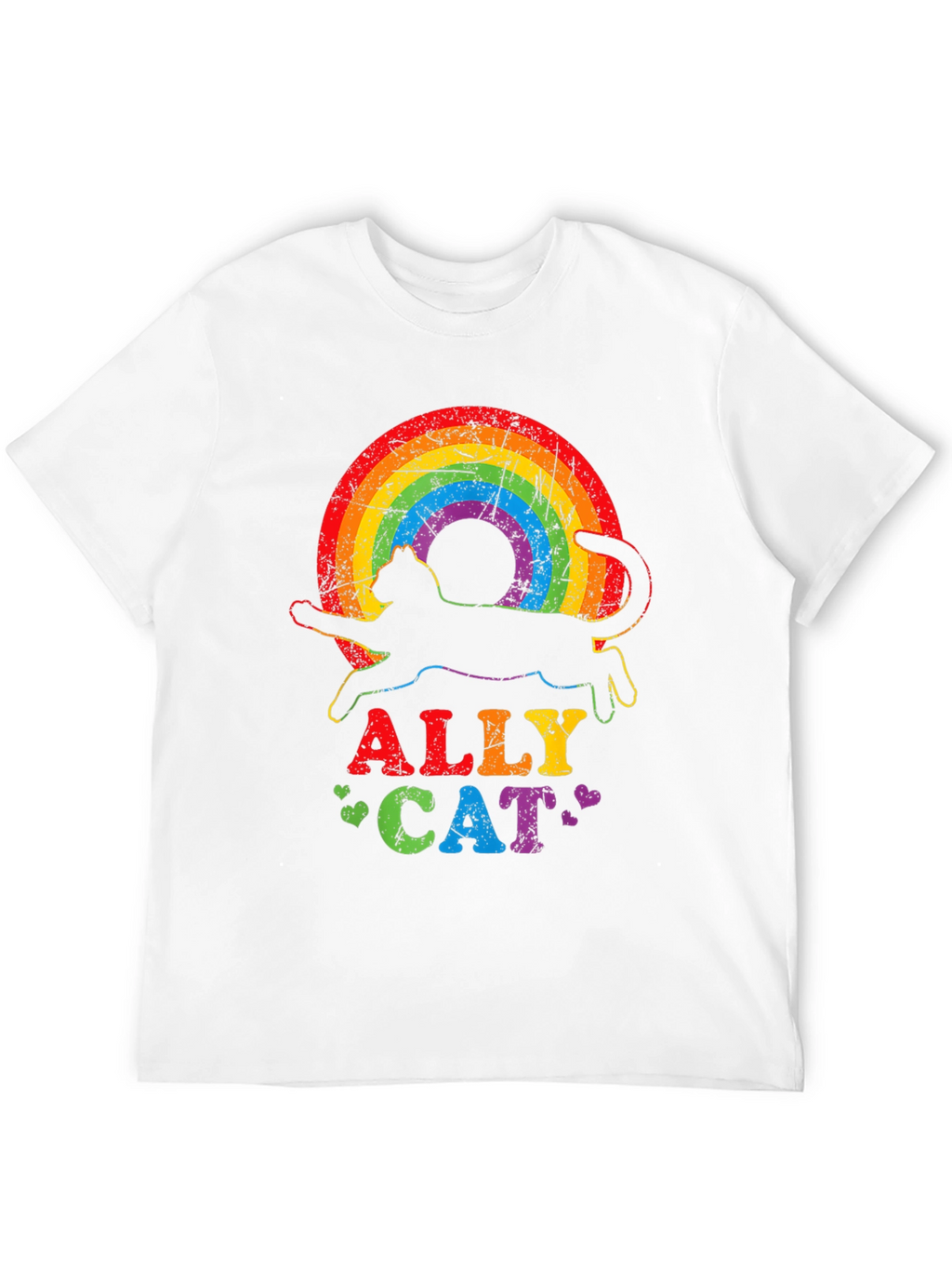 Ally Cat Rainbow T-Shirt