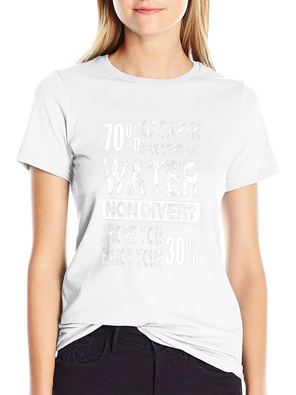 Funny Scuba Diving T-Shirt - 70% Water 30% Land