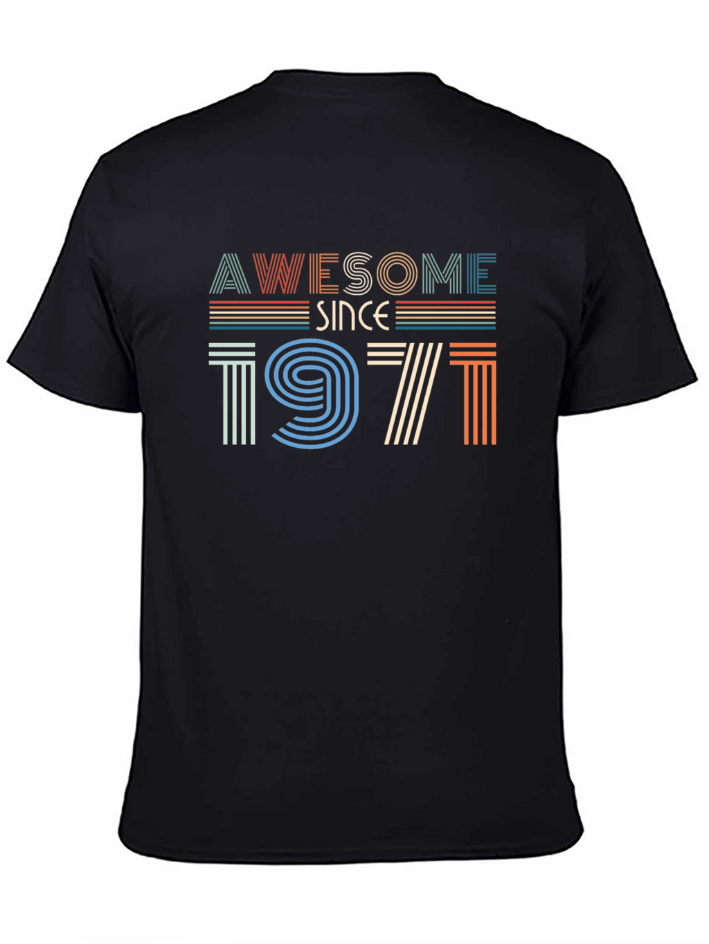 Awesome Since 1971 Retro Graphic T-Shirt