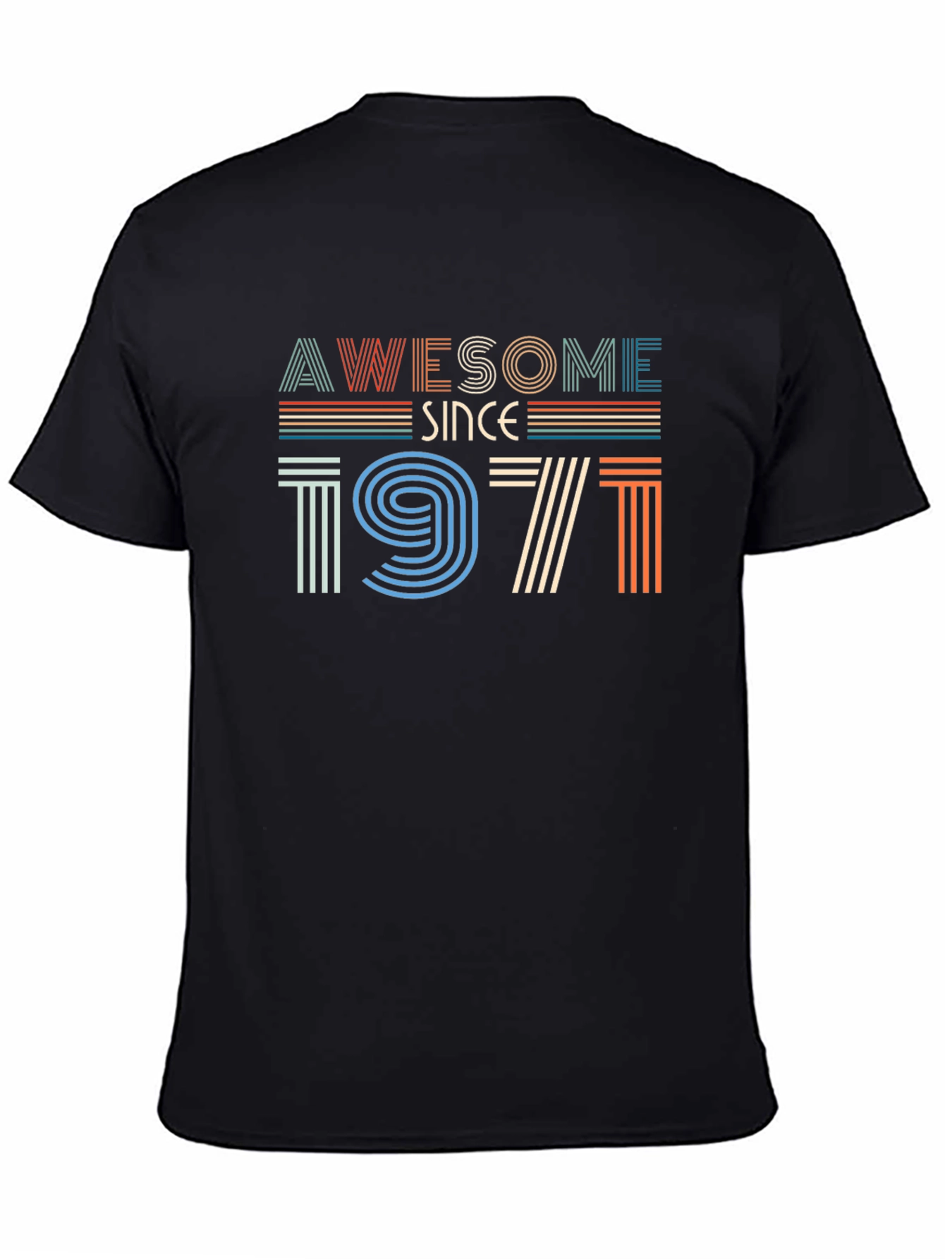 Awesome Since 1971 Retro Graphic T-Shirt