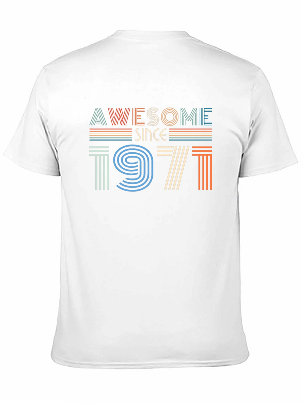 Awesome Since 1971 Retro Graphic T-Shirt