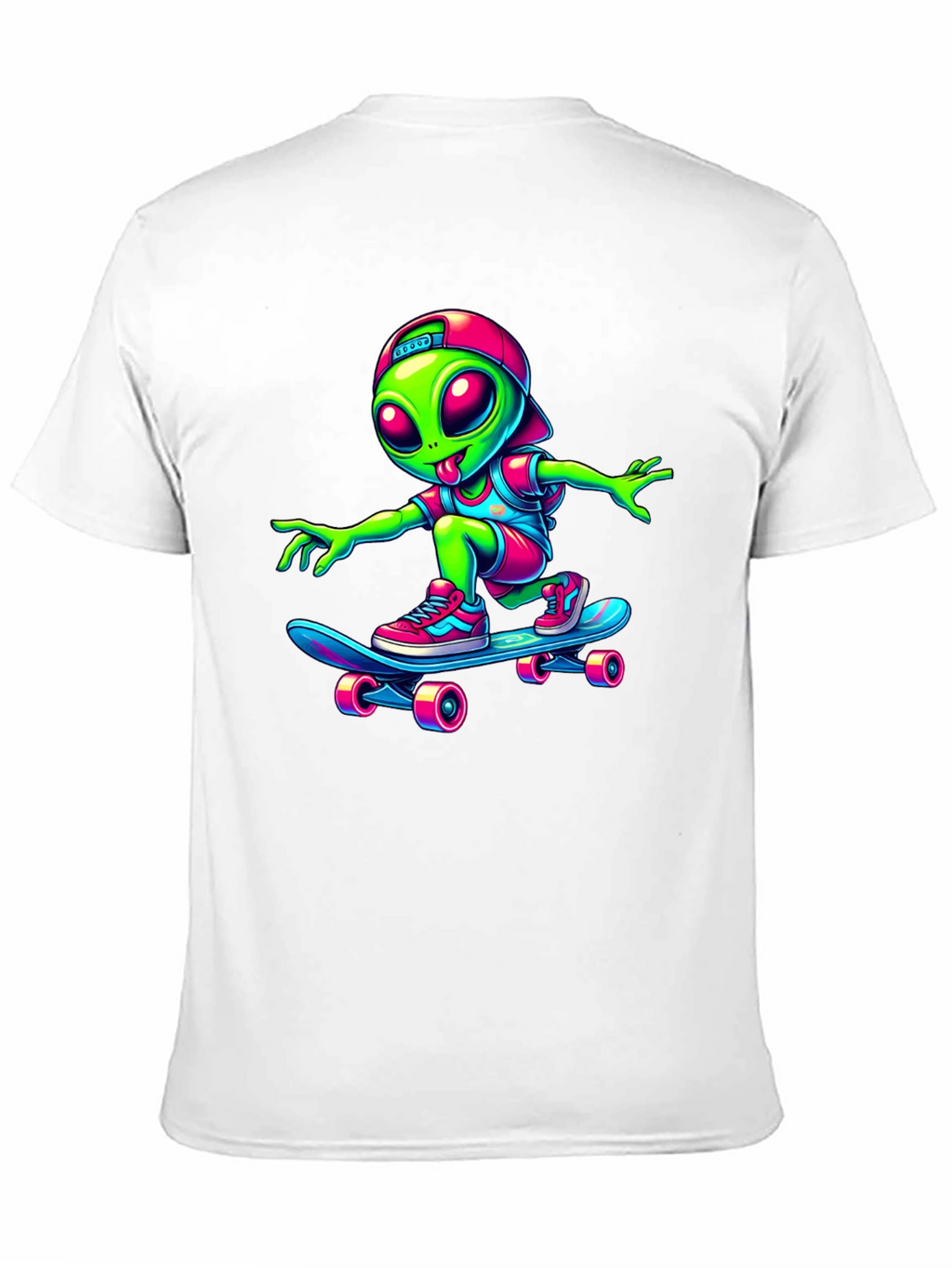 Alien Skateboarder Graphic Tee