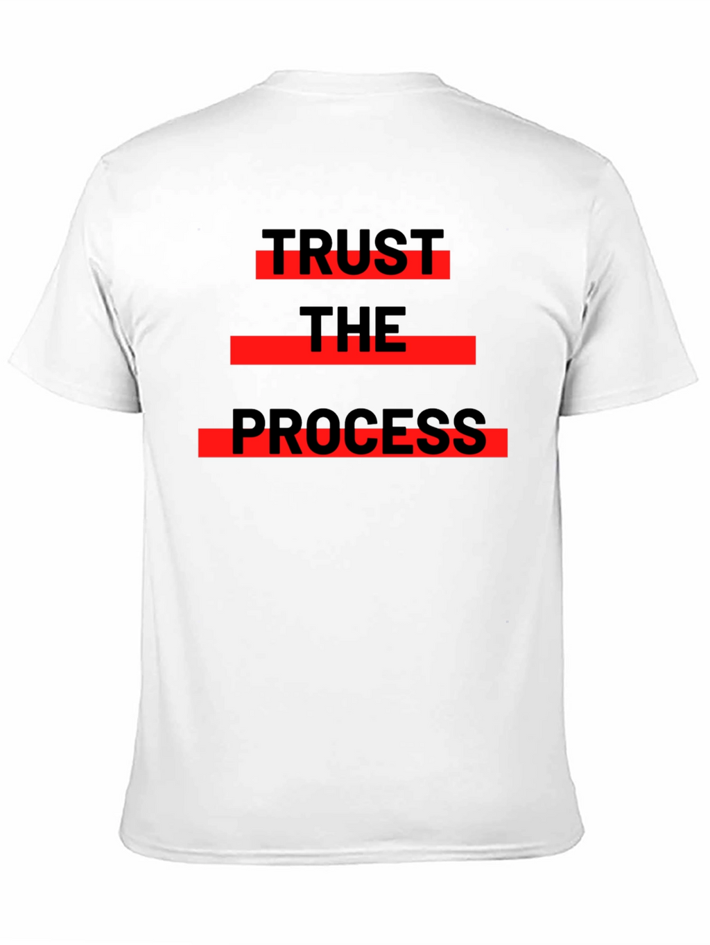 Trust The Process Graphic Tee - Black Cotton T-Shirt