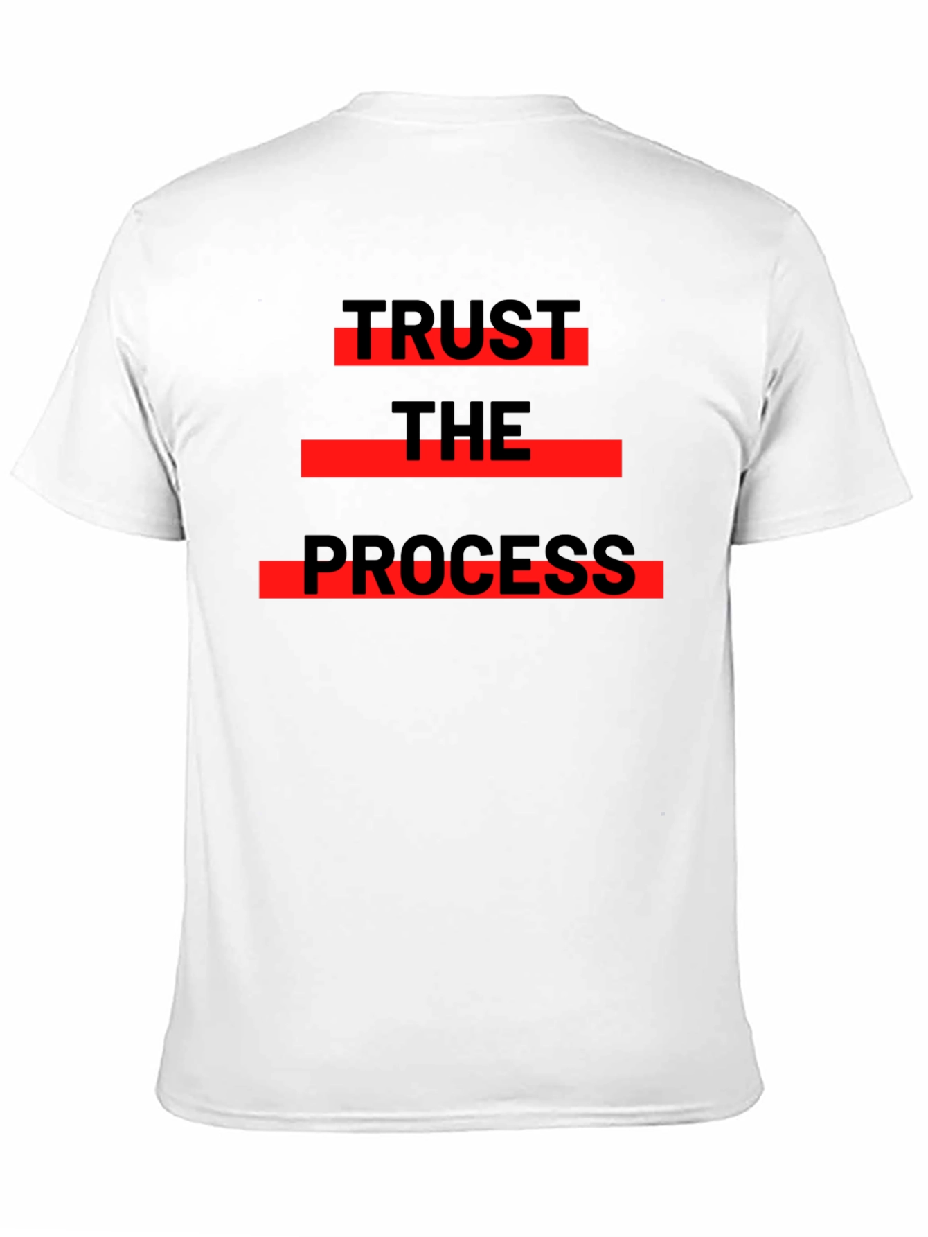 Trust The Process Graphic Tee - Black Cotton T-Shirt
