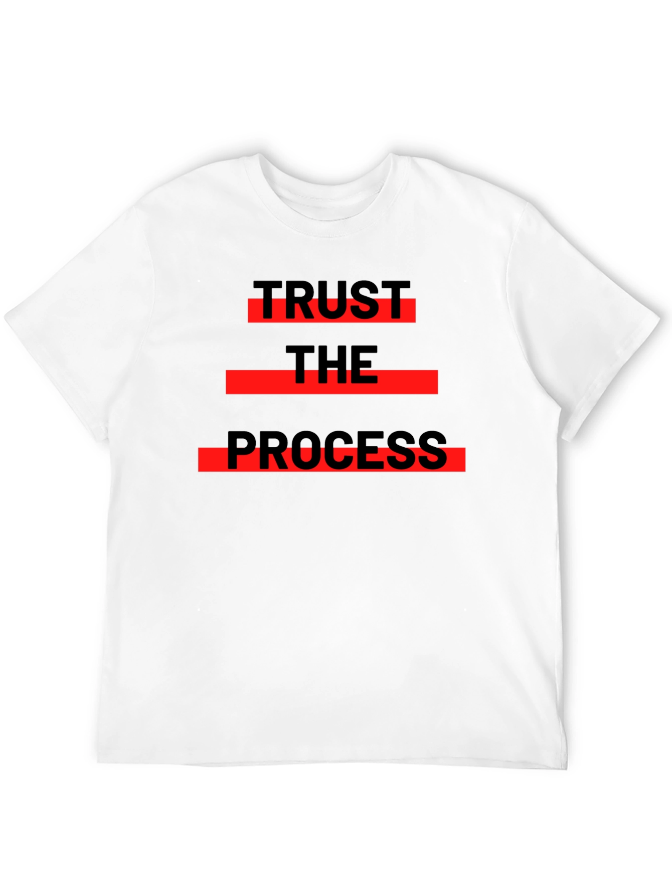 Trust The Process Graphic Tee - Black Cotton T-Shirt