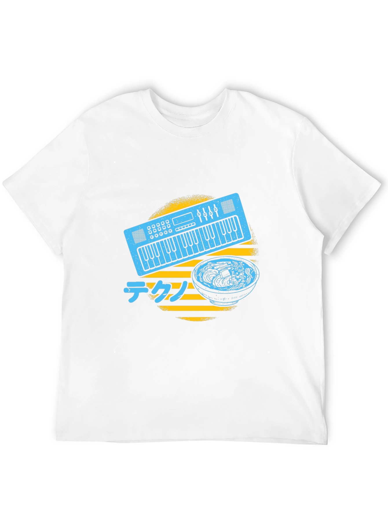 Synth Ramen T-Shirt - Musical Japanese Foodie Tee