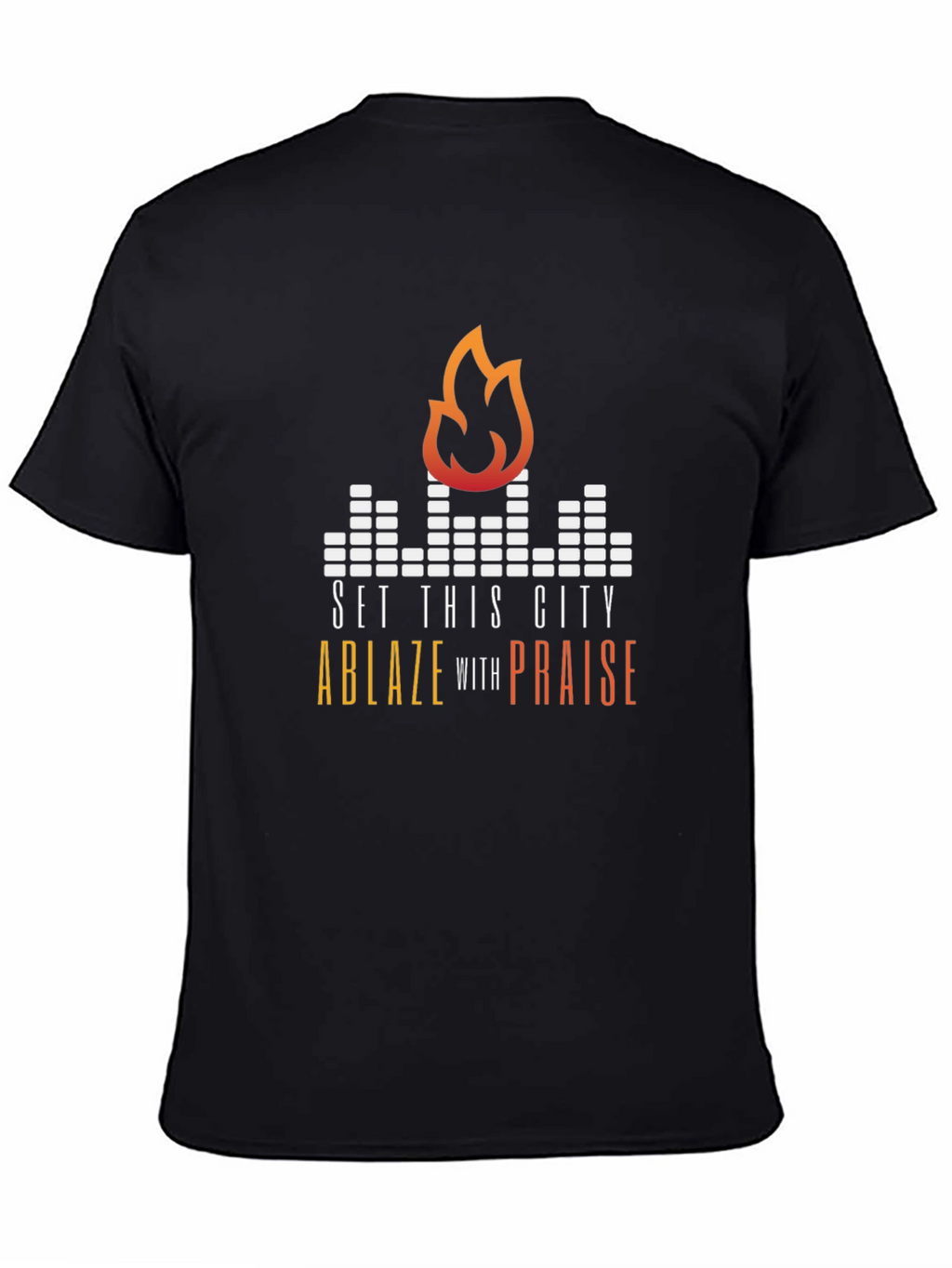 Set This City Ablaze Graphic Tee - Black