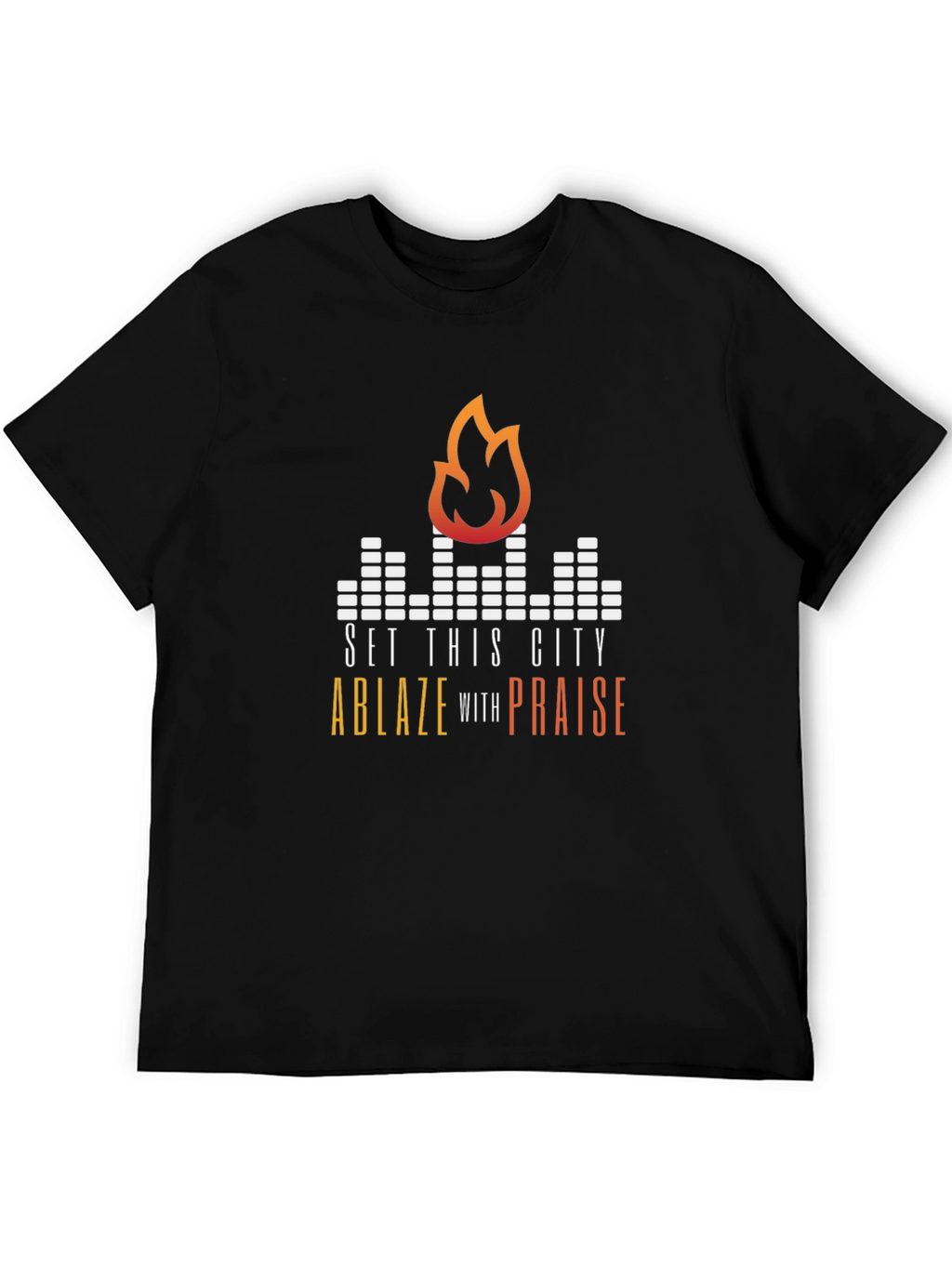 Set This City Ablaze Graphic Tee - Black