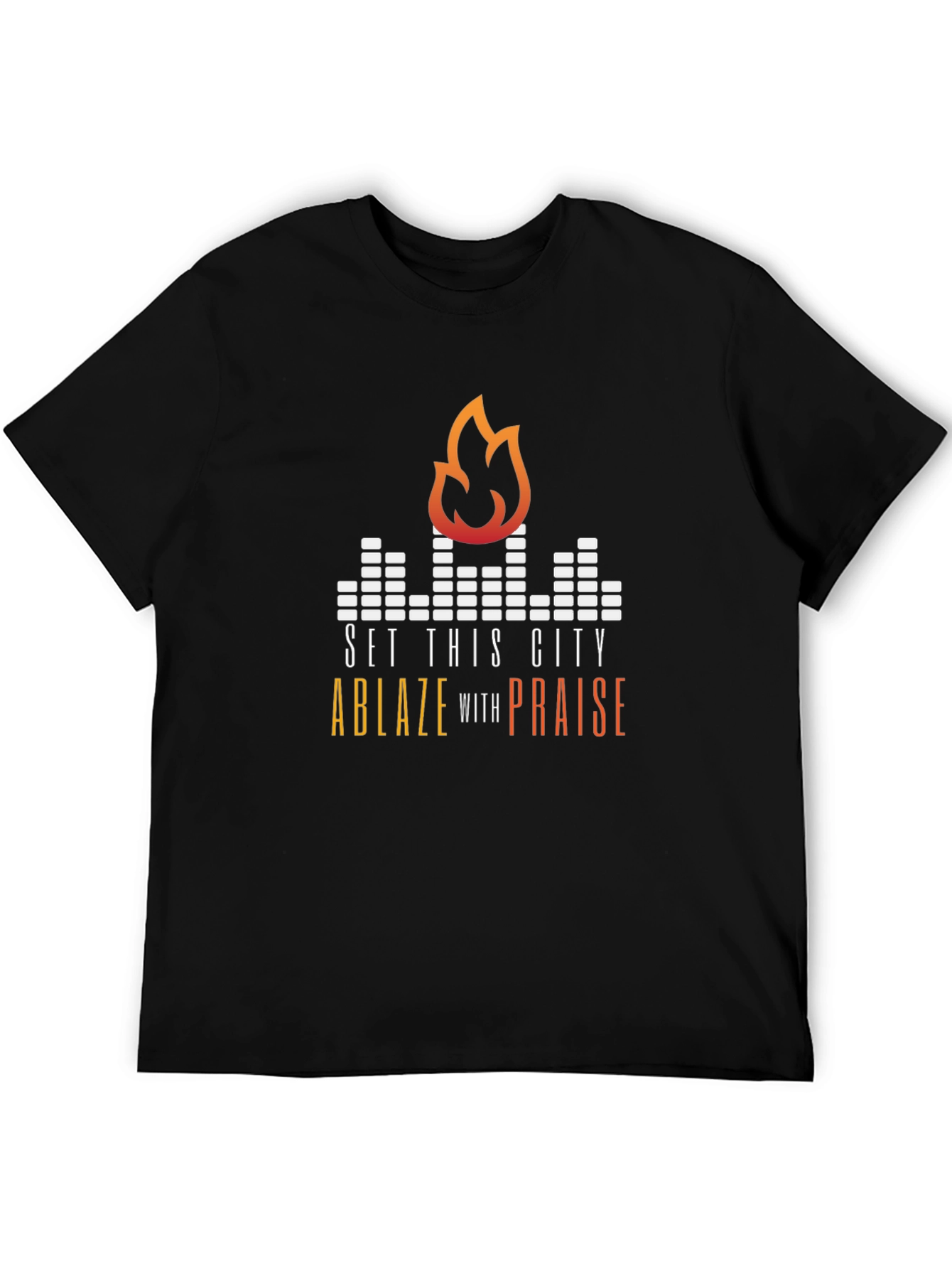 Set This City Ablaze Graphic Tee - Black