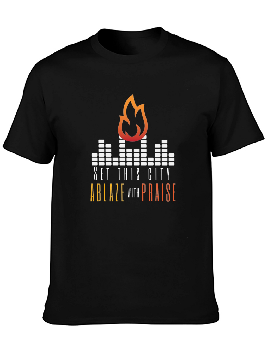 Set This City Ablaze Graphic Tee - Black