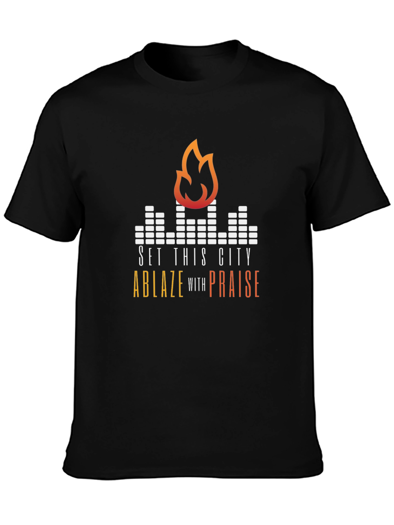 Set This City Ablaze Graphic Tee - Black