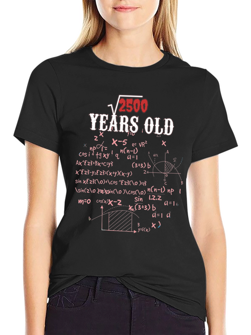 50th Birthday Math Formula T-Shirt - Funny Gift