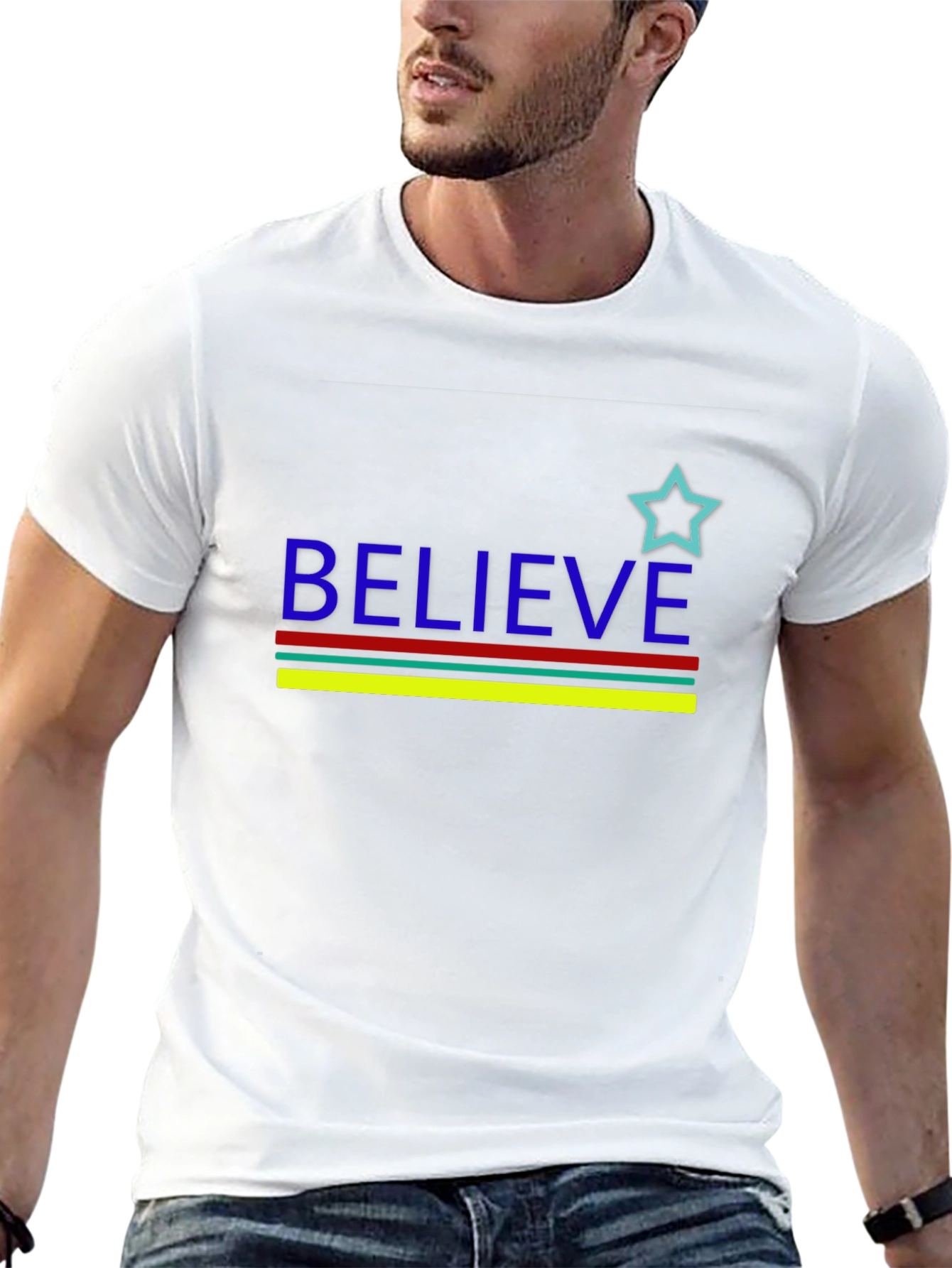 Believe Graphic Tee - Black