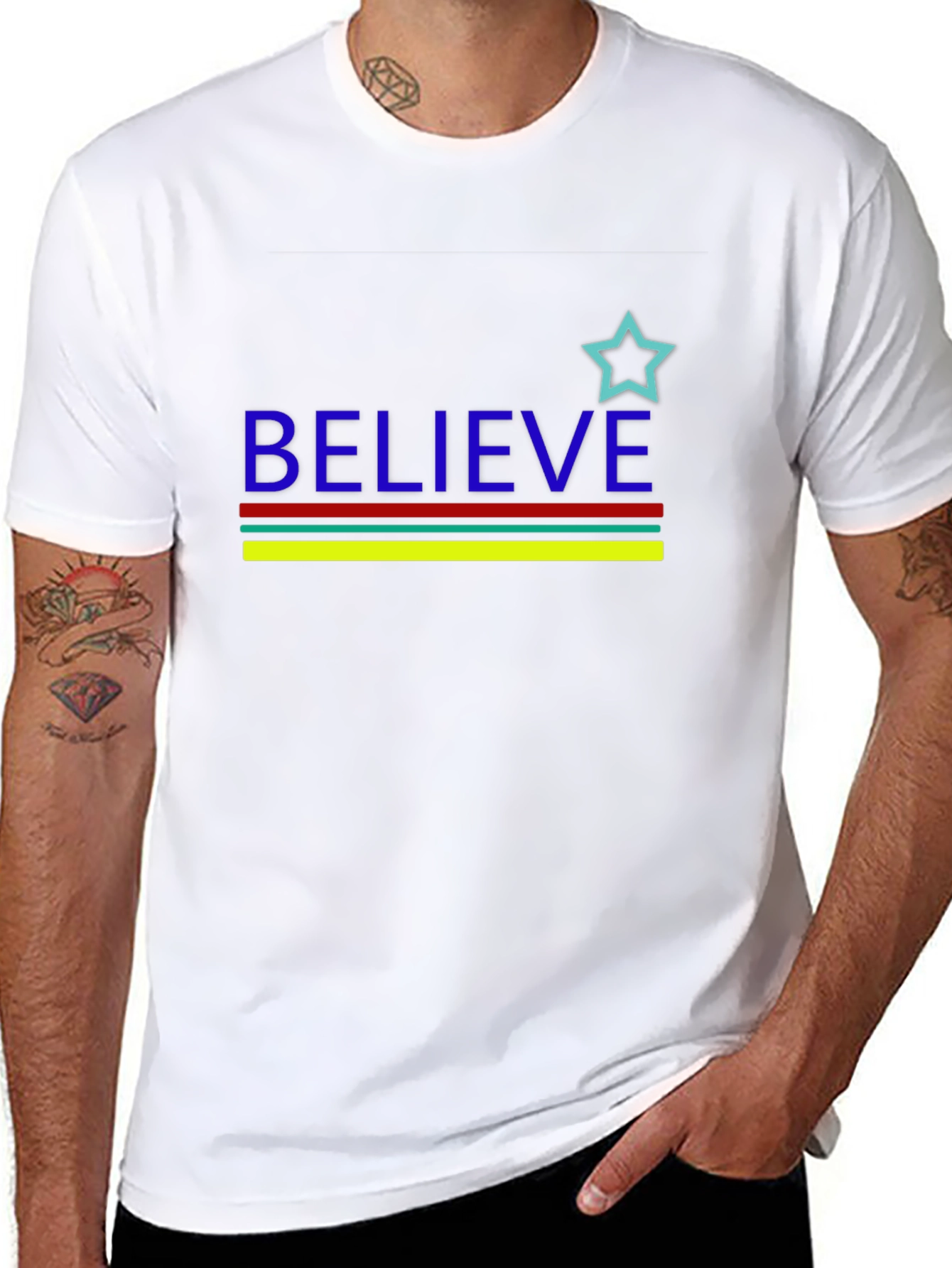 Believe Graphic Tee - Black