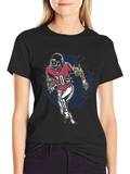 Zombie Football Player Graphic Tee