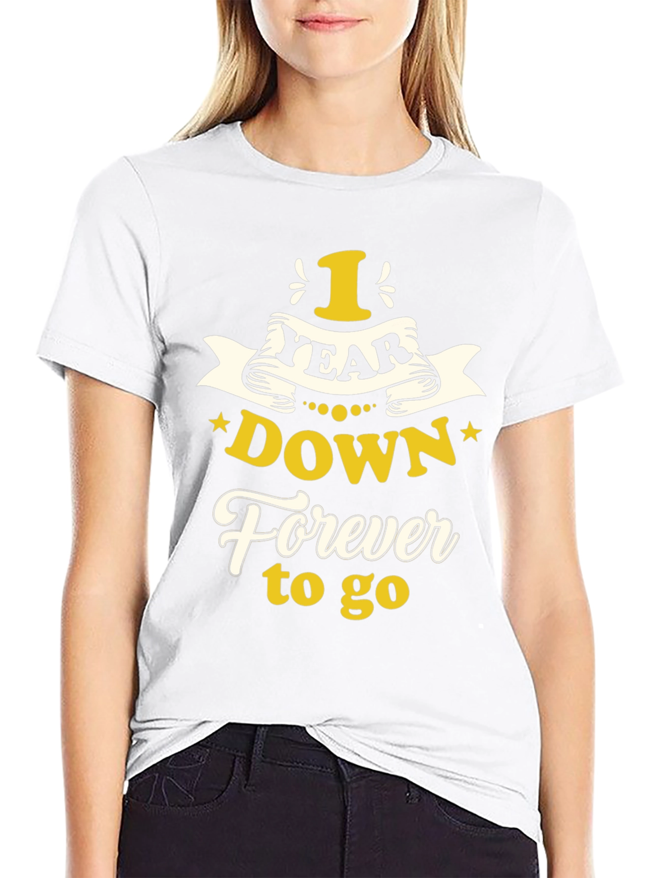 1 Year Down Forever to Go Graphic T-Shirt
