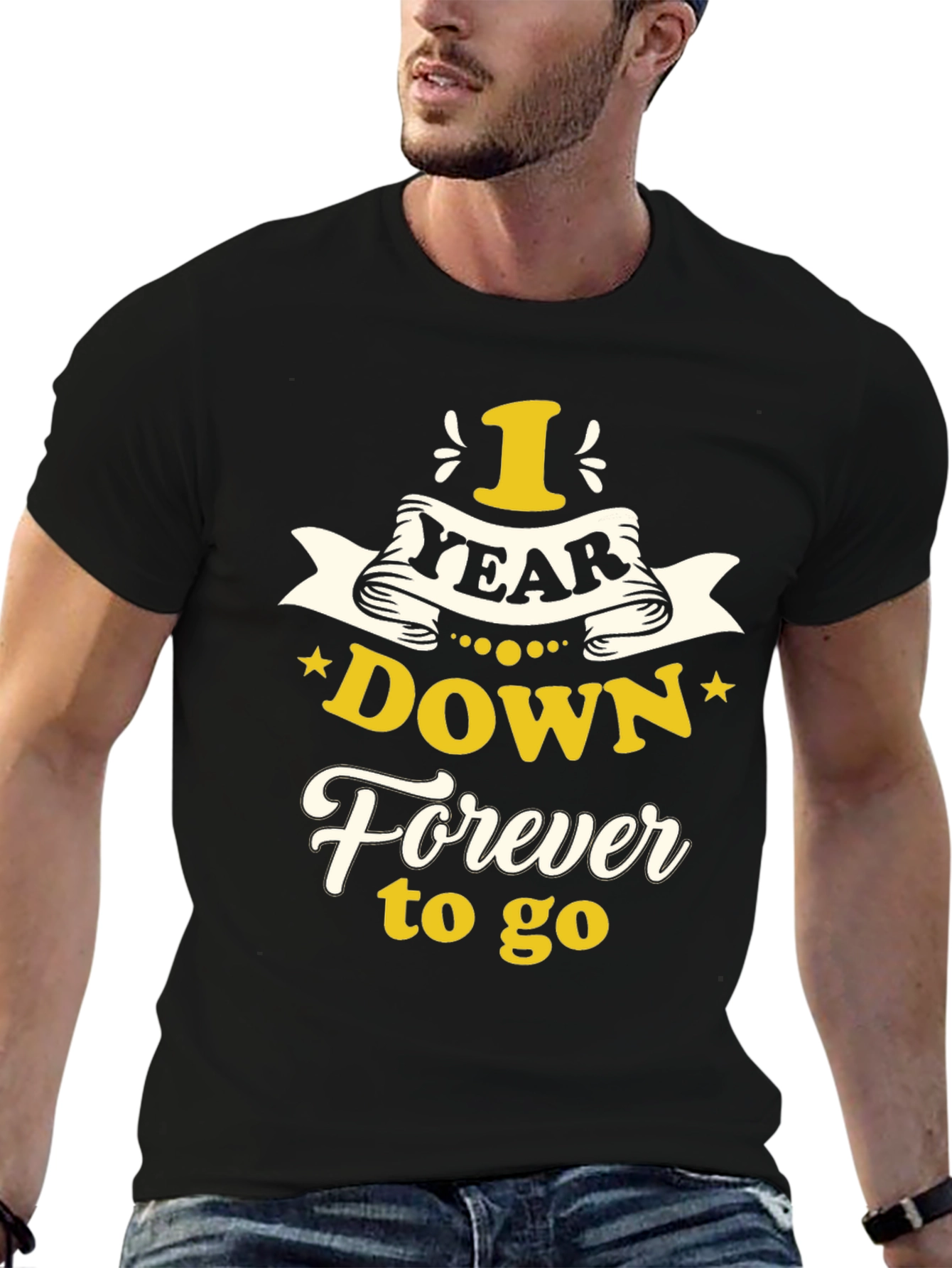 1 Year Down Forever to Go Graphic T-Shirt