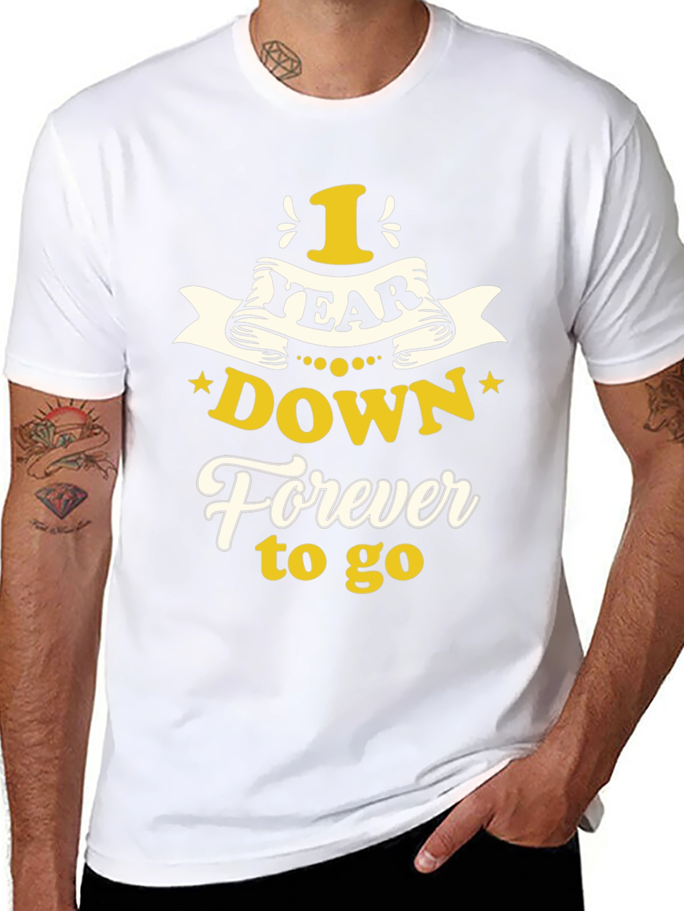 1 Year Down Forever to Go Graphic T-Shirt