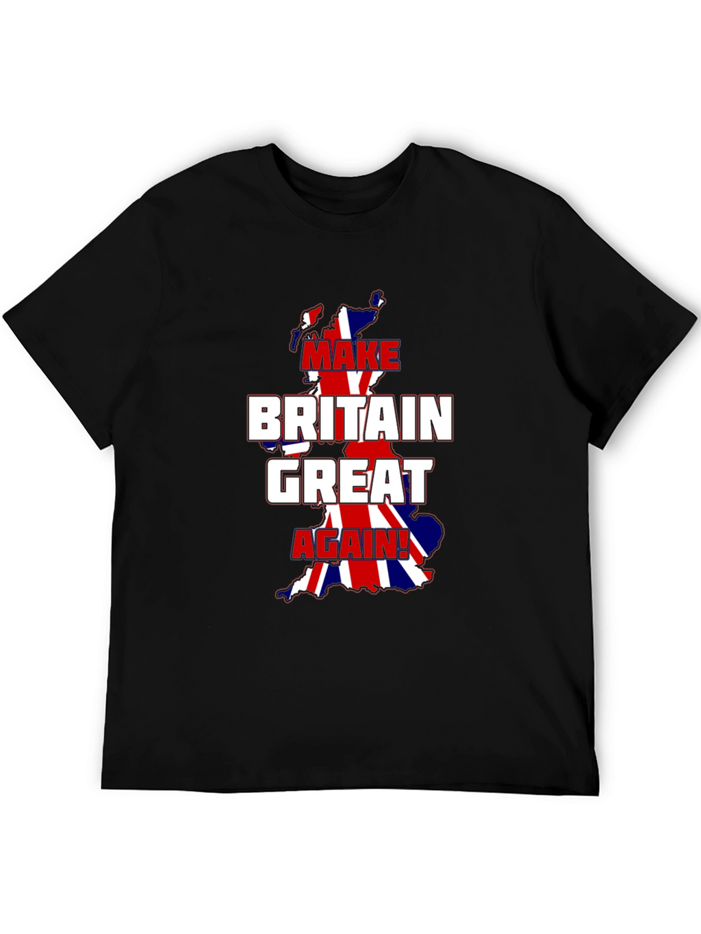 Make Britain Great Again T-Shirt - Union Jack Map