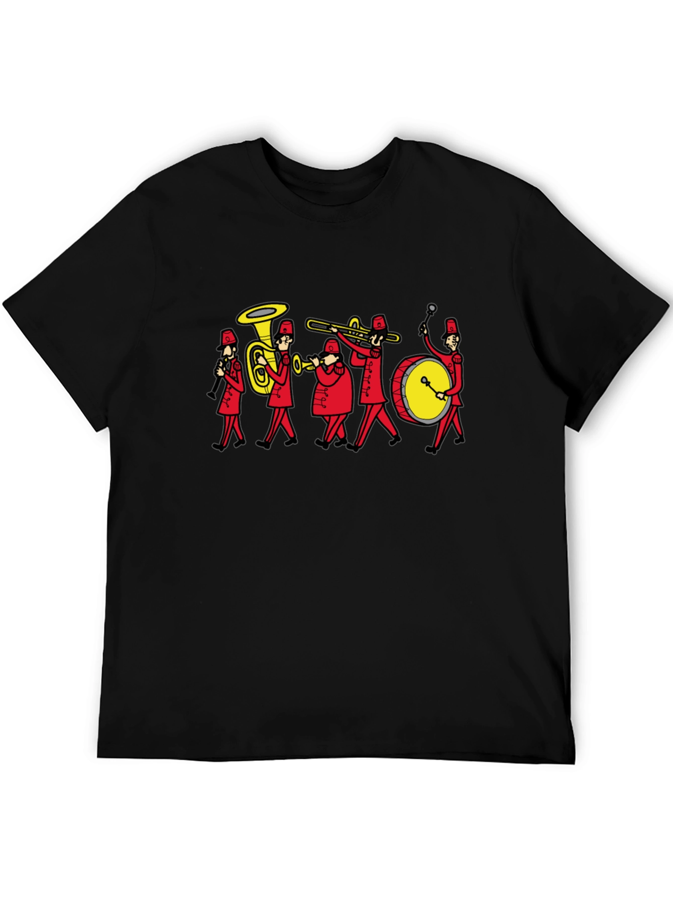 Band Graphic Tee - Black Cotton Casual Top