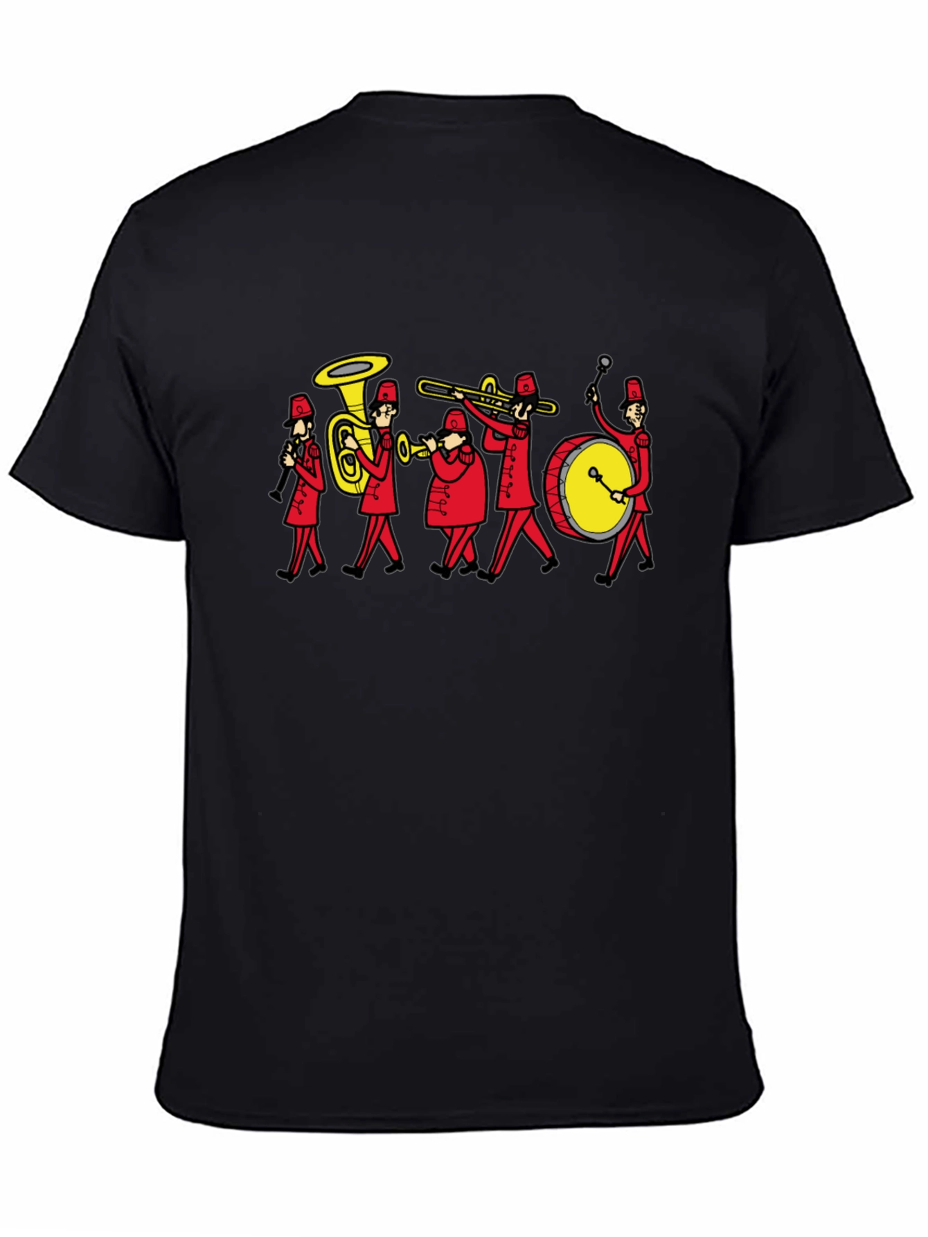 Band Graphic Tee - Black Cotton Casual Top