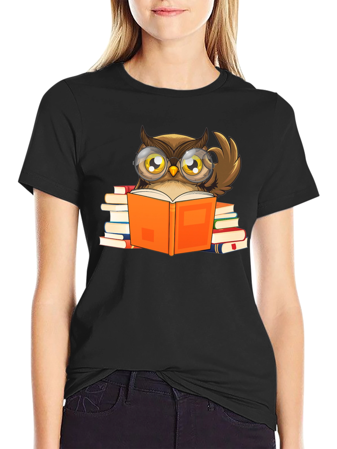 Bookish Owl T-Shirt - Smart & Stylish