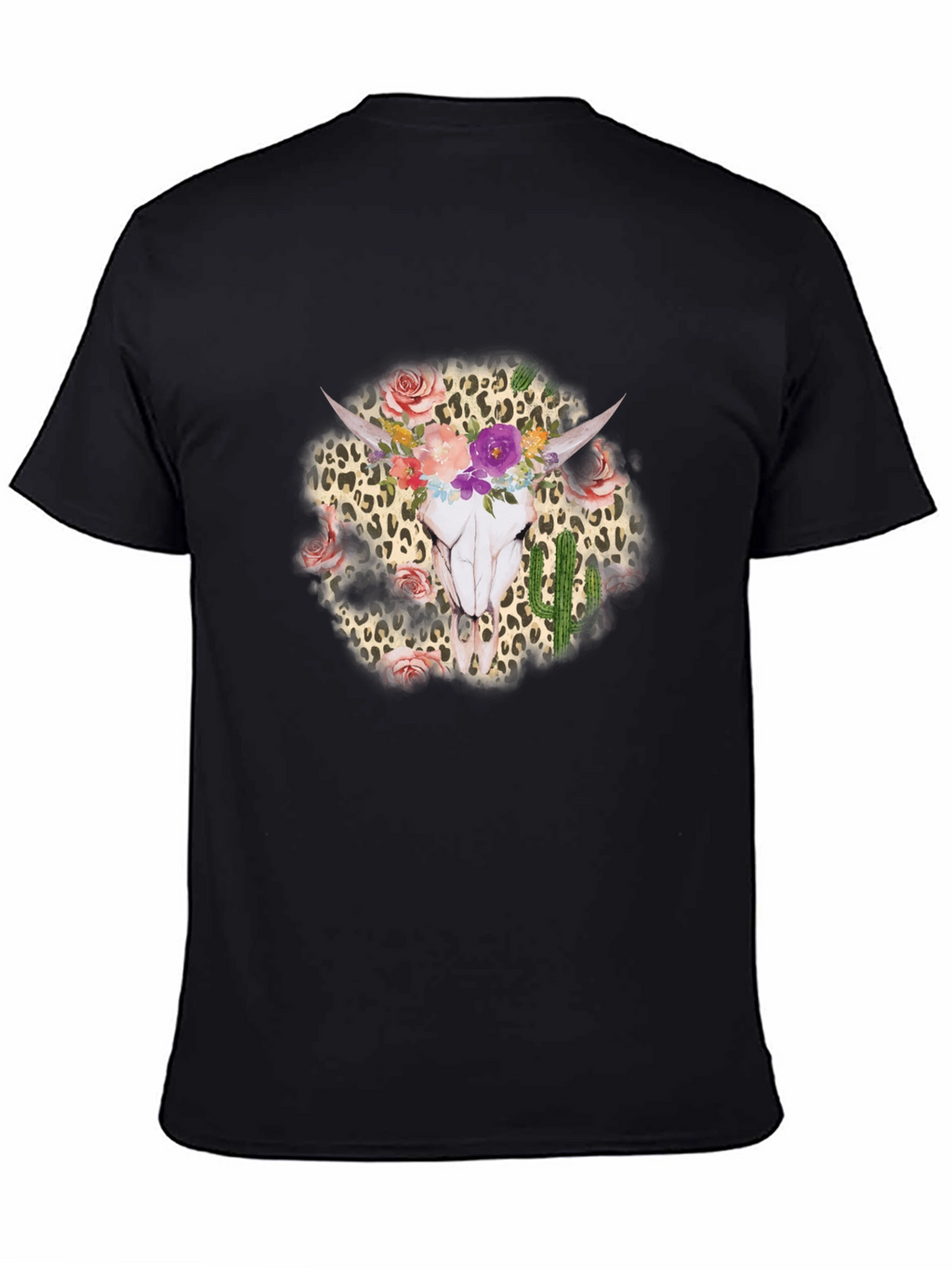 Floral Skull Graphic T-Shirt - Unisex