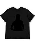 Silhouette Graphic Tee - Soft Black Cotton