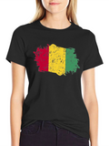 Rasta Flag T-Shirt - Distressed Style