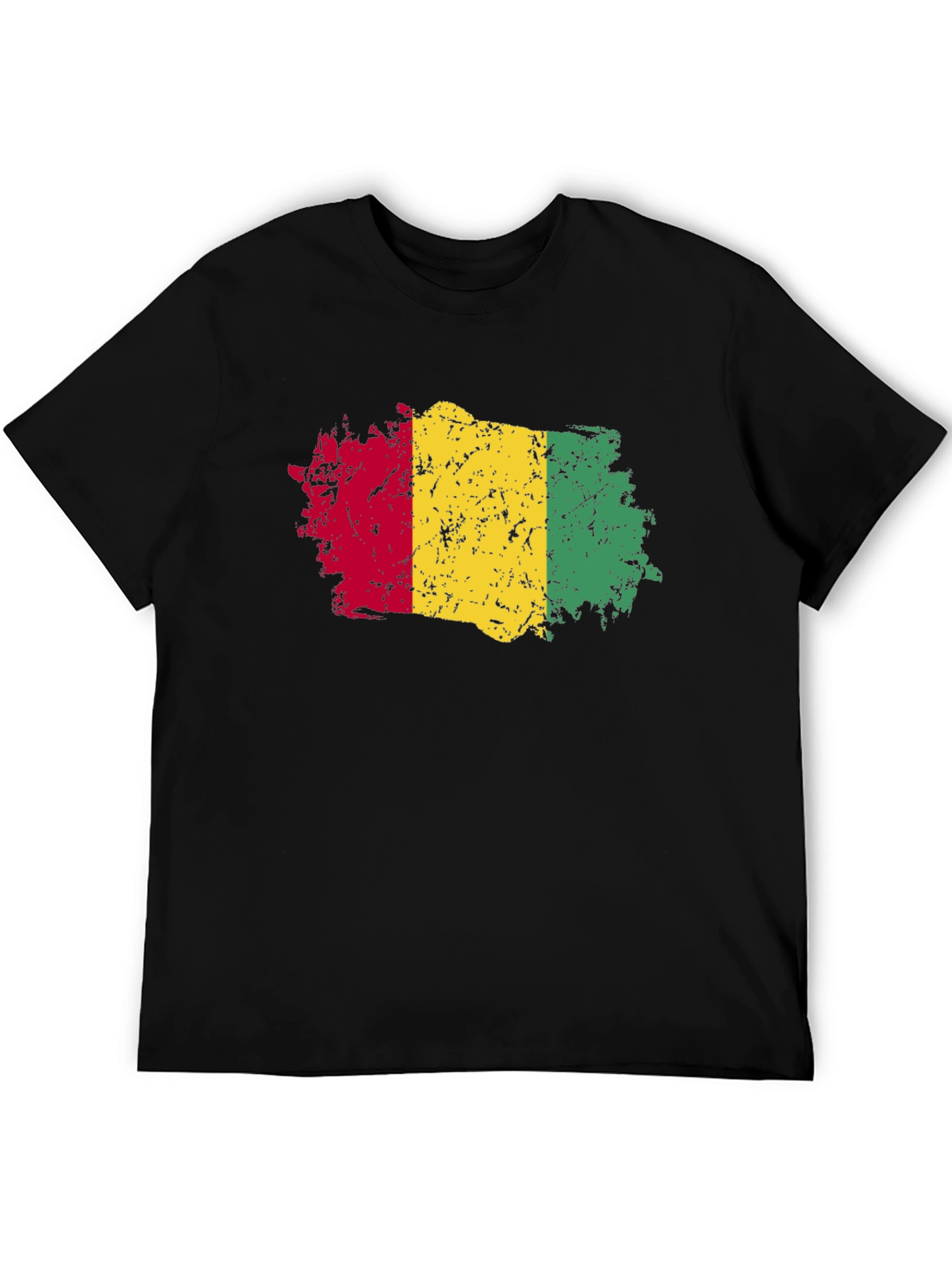 Rasta Flag T-Shirt - Distressed Style