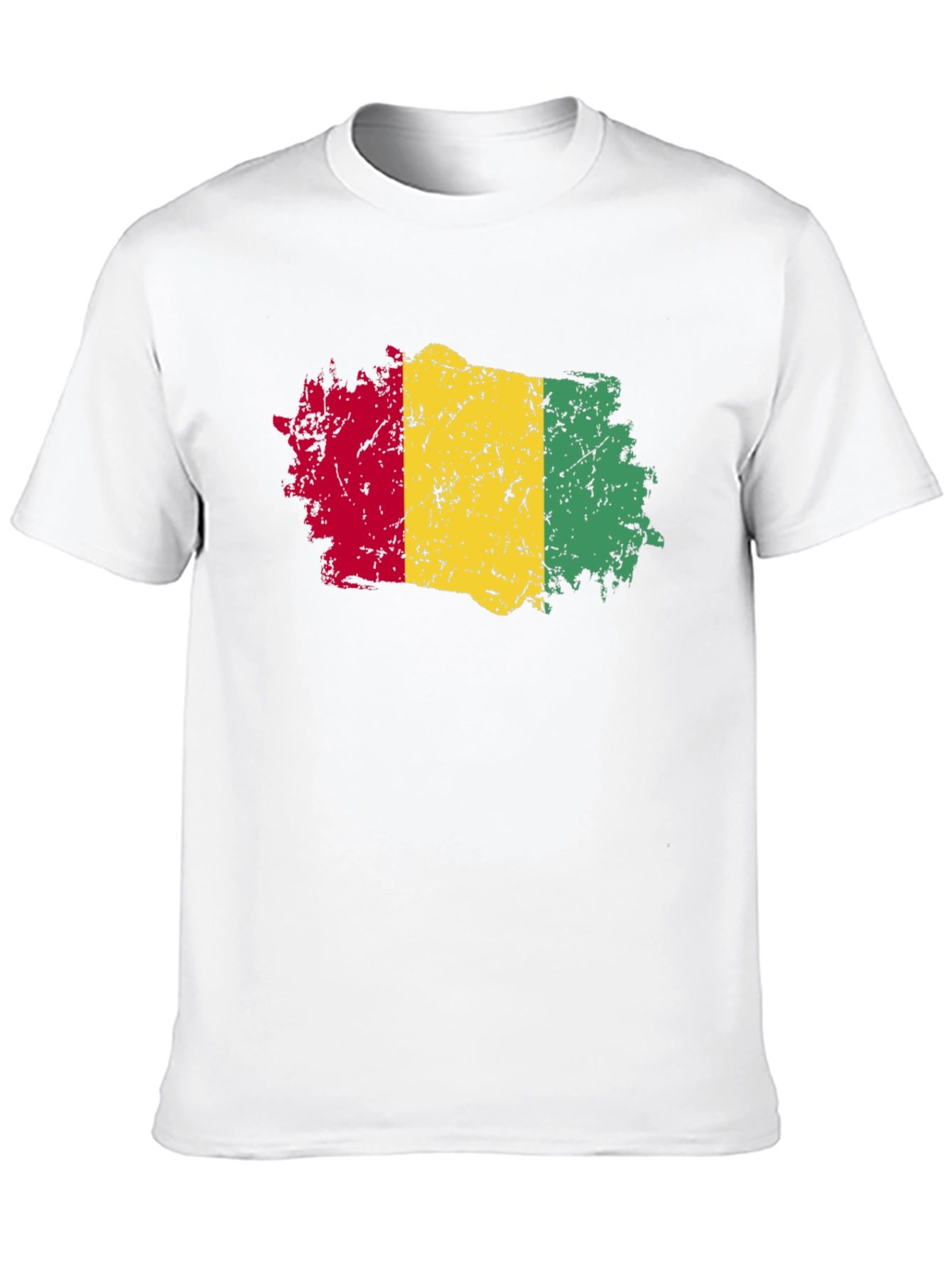 Rasta Flag T-Shirt - Distressed Style