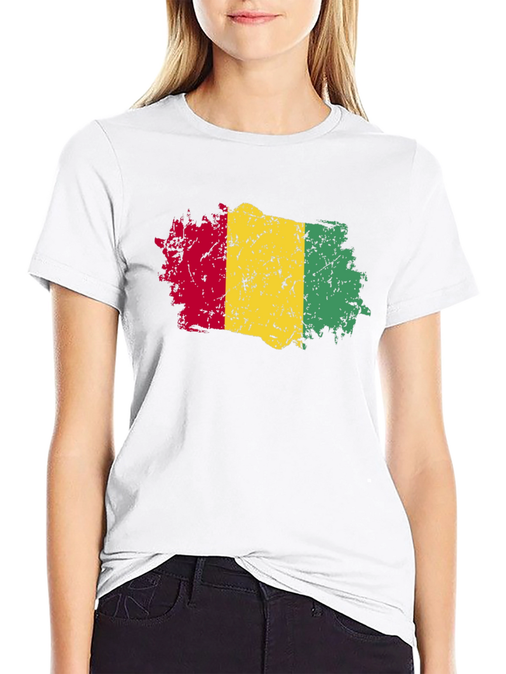 Rasta Flag T-Shirt - Distressed Style