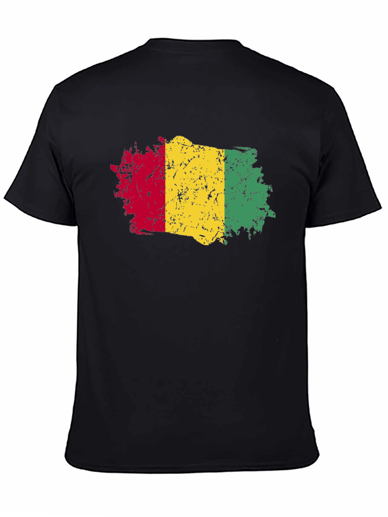 Rasta Flag T-Shirt - Distressed Style