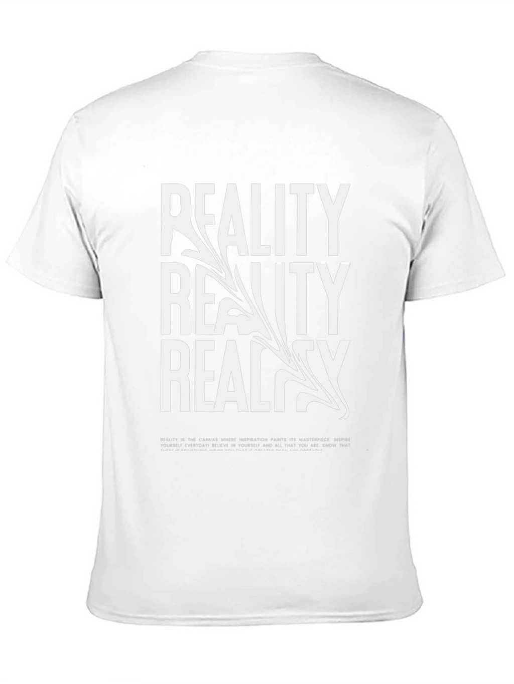 Reality Graphic Print Black T-Shirt