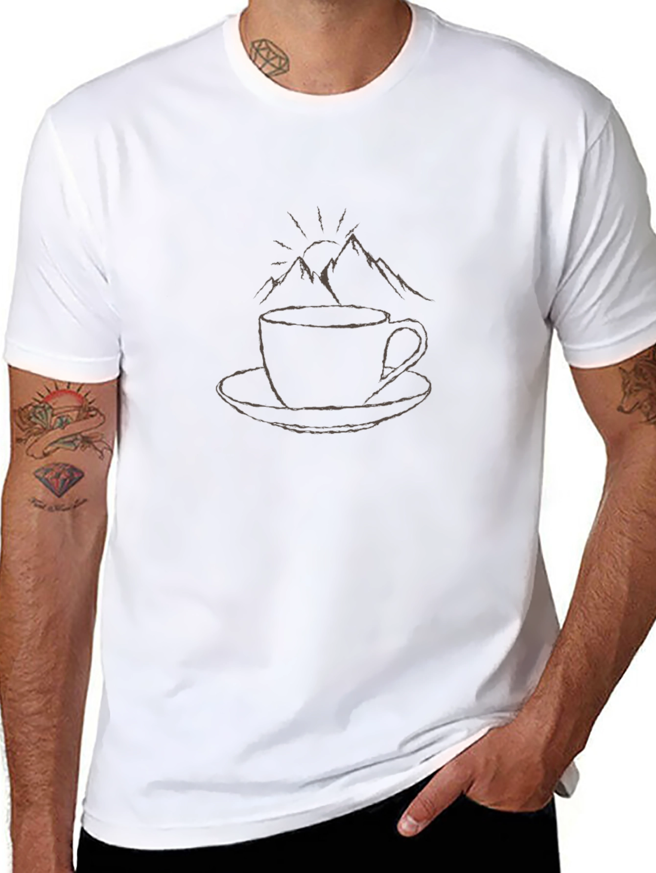 Coffee and Mountains Graphic Tee
