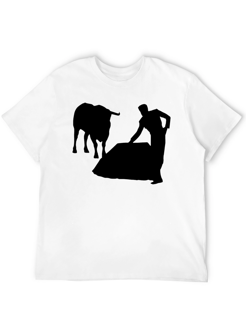 Bullfighter Silhouette T-Shirt - Black