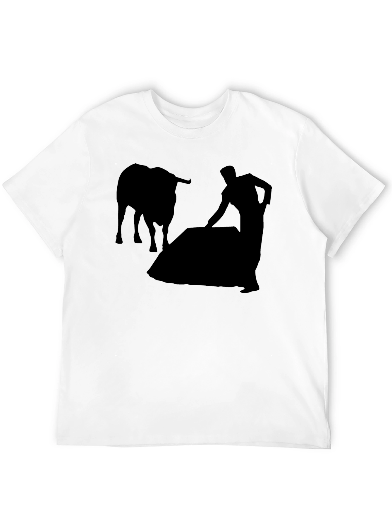 Bullfighter Silhouette T-Shirt - Black