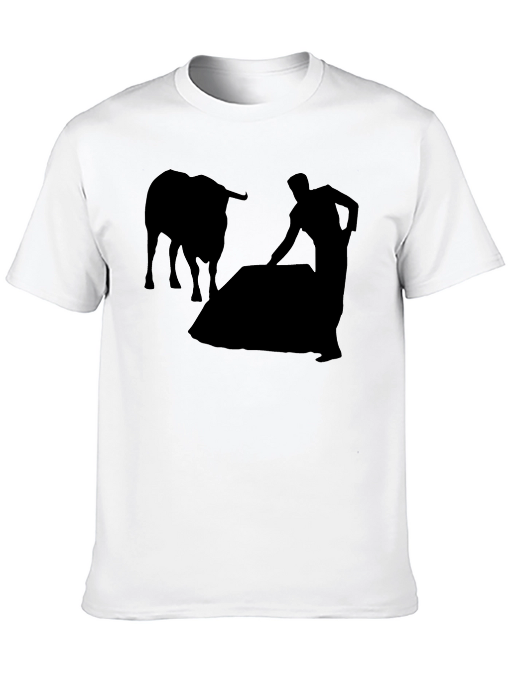 Bullfighter Silhouette T-Shirt - Black