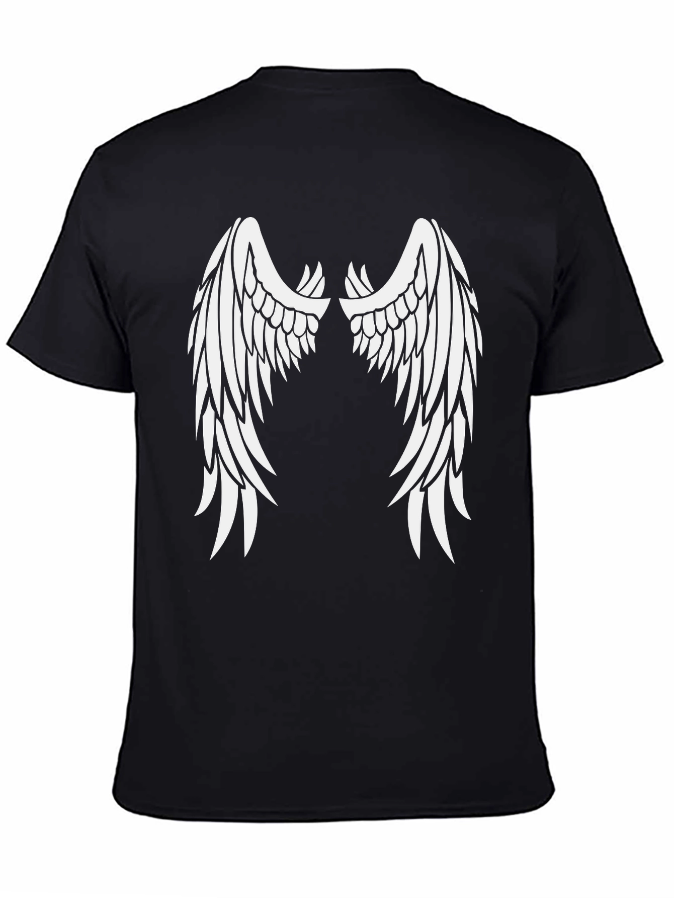 Angel Wings Graphic Tee - Black