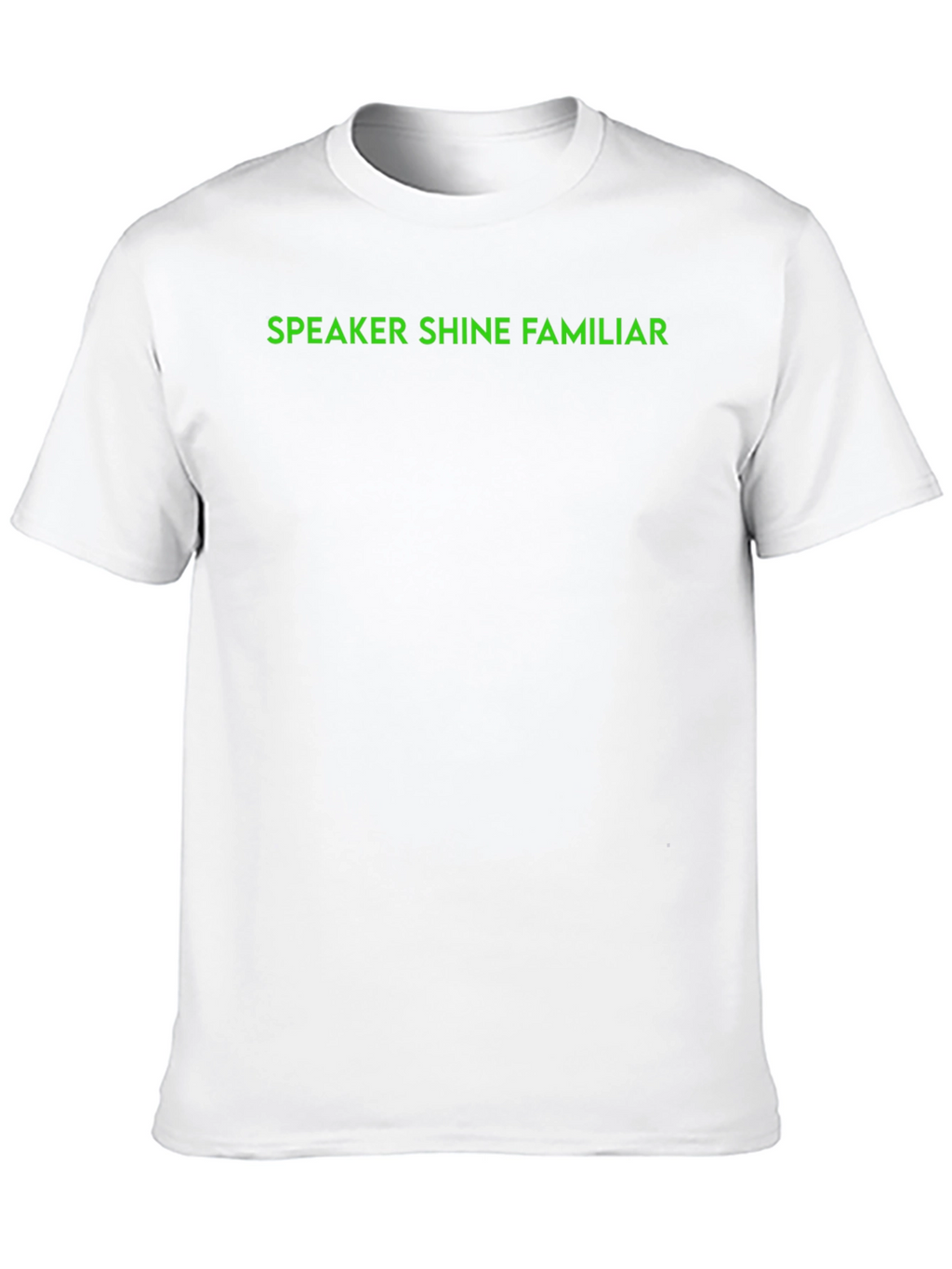 Speaker Shine Familiar Black T-Shirt