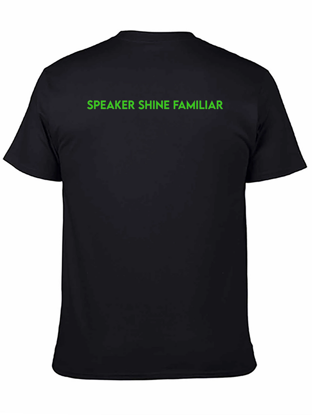 Speaker Shine Familiar Black T-Shirt