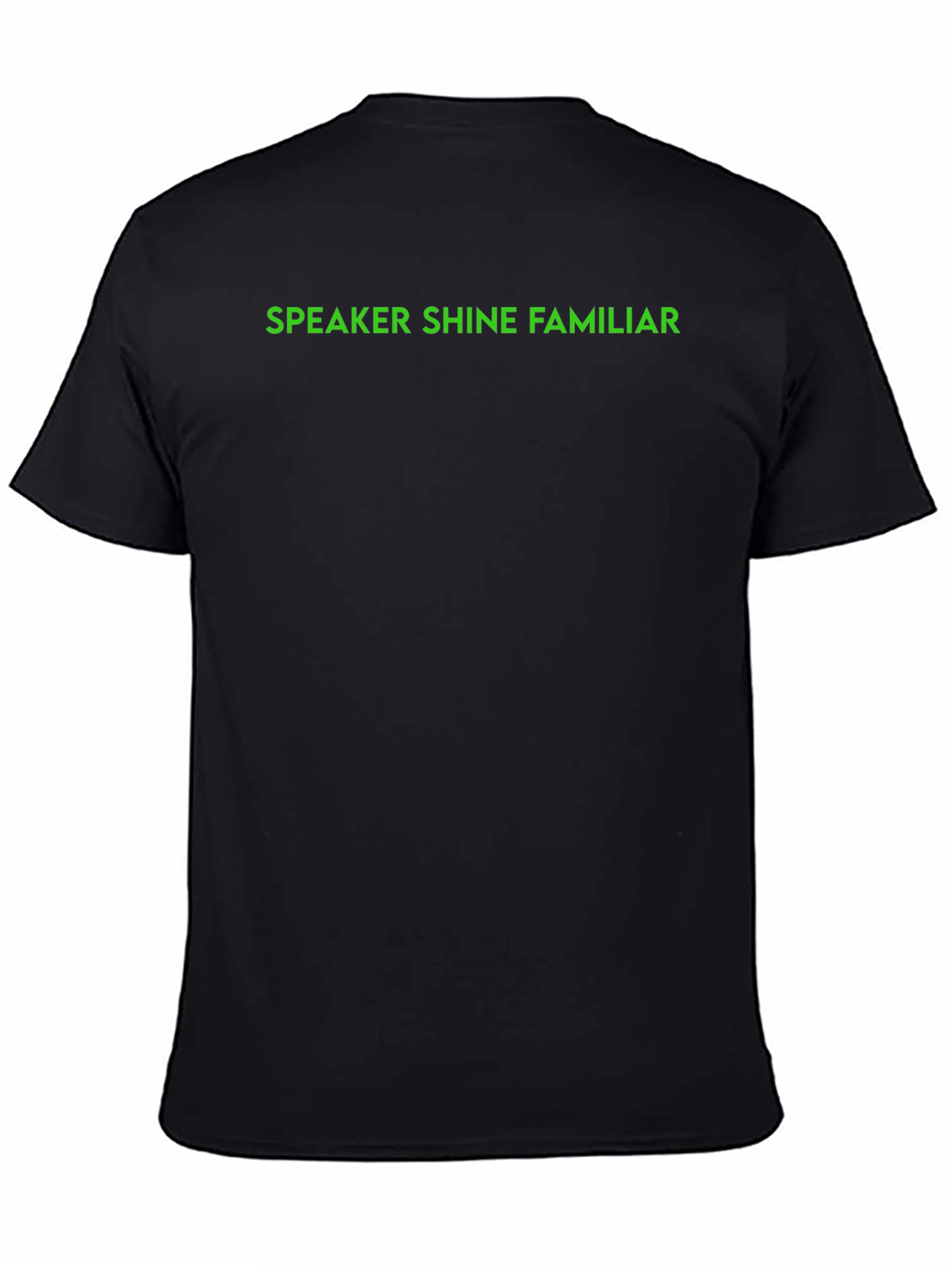 Speaker Shine Familiar Black T-Shirt