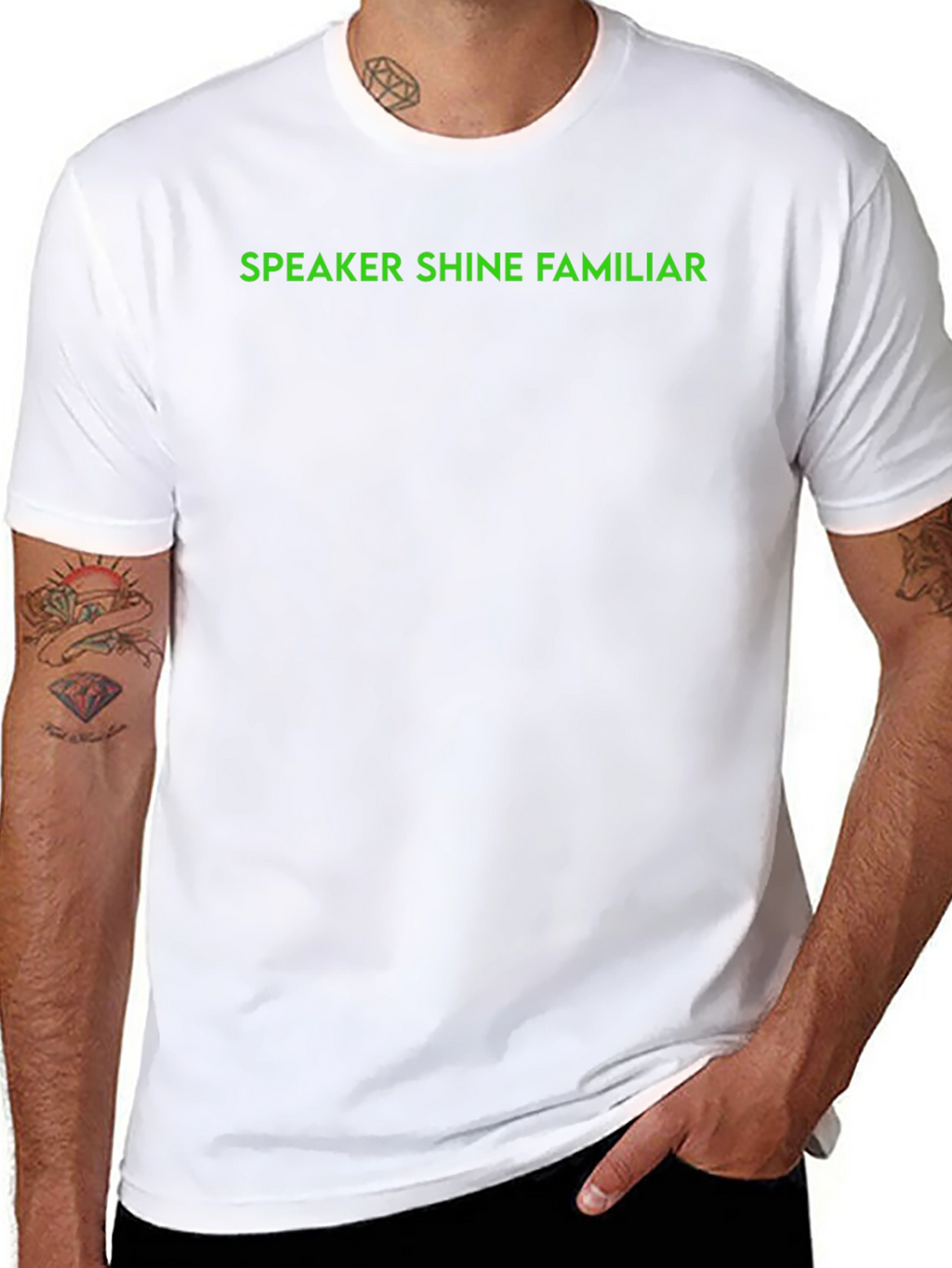 Speaker Shine Familiar Black T-Shirt