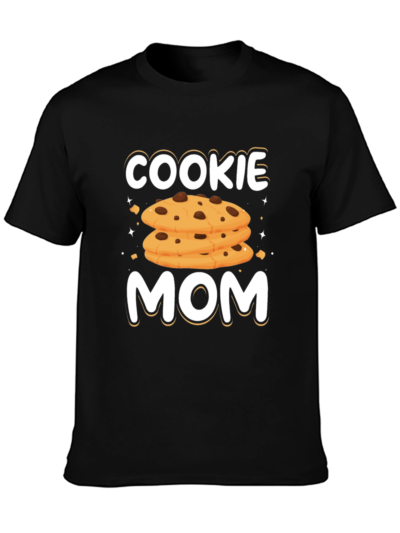 Cookie Mom Graphic T-Shirt - Black Cotton Tee