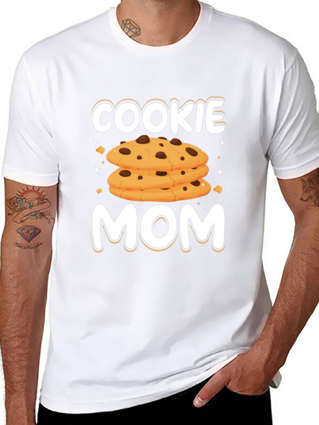 Cookie Mom Graphic T-Shirt - Black Cotton Tee