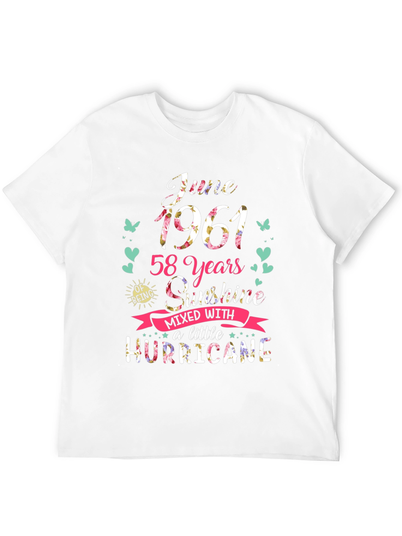 June 1961 58 Years Sunshine Hurricane T-Shirt