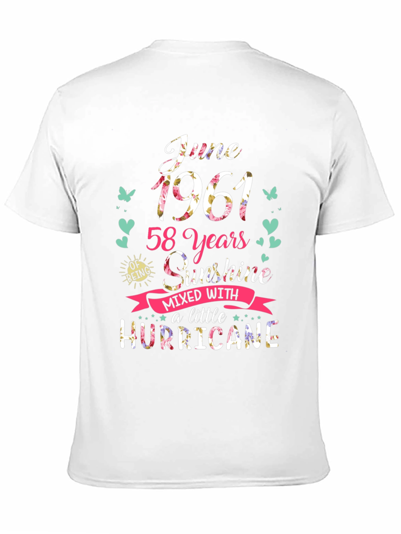 June 1961 58 Years Sunshine Hurricane T-Shirt